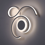 Бра белого цвета с изогнутыми световыми линиями и круглым основанием Luke Lampco Tracer Lamp варинант исполнения - 2 | Loft Concept в Рязани