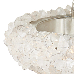 Люстра светодиодная фактурная в форме кольца Amber Crystal варинант исполнения - 2 | Loft Concept в Рязани