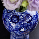 Ваза из фарфора сине-белого цвета Blue & White Ornament  варинант исполнения - 6 | Loft Concept в Рязани
