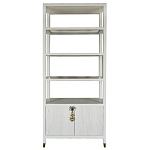 Стеллаж со стеклянными полками Elsa Dreams White варинант исполнения - 8 | Loft Concept в Рязани