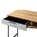 Стол рабочий в стиле лофт с ящиком и нишей для хранения Urban Style Space варинант исполнения - 3 | Loft Concept в Рязани