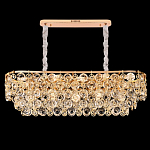 Люстра овальная каскадная с подвесками в форме колец Galaxy of Light варинант исполнения - 4 | Loft Concept в Рязани