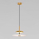 Светодиодный подвесной светильник латунь с мраморным рассеивателем варинант исполнения - 1 | Loft Concept в Рязани