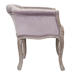 Кресло низкое в стиле прованс Розовый Велюр Louis French Armchair  варинант исполнения - 1 | Loft Concept в Рязани