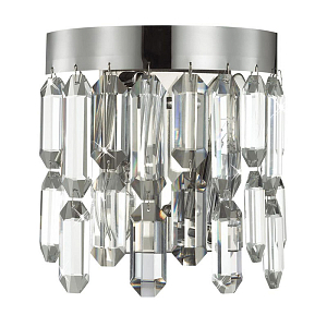 Бра Crystal Polyhedrons Wall Lamp Chrome