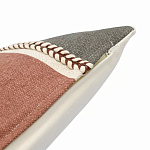 Подушка декоративная с геометрическим узором и плетенными вставками Divine Abstractions варинант исполнения - 3 | Loft Concept в Рязани