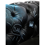 Кресло "Баския и Уорхол" Basquiat Warhol graffiti chair натуральная кожа варинант исполнения - 8 | Loft Concept в Рязани