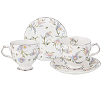 Чайный сервиз из фарфора на 2 персоны 4 предмета Tea Flower Set варинант исполнения - 1 | Loft Concept в Рязани