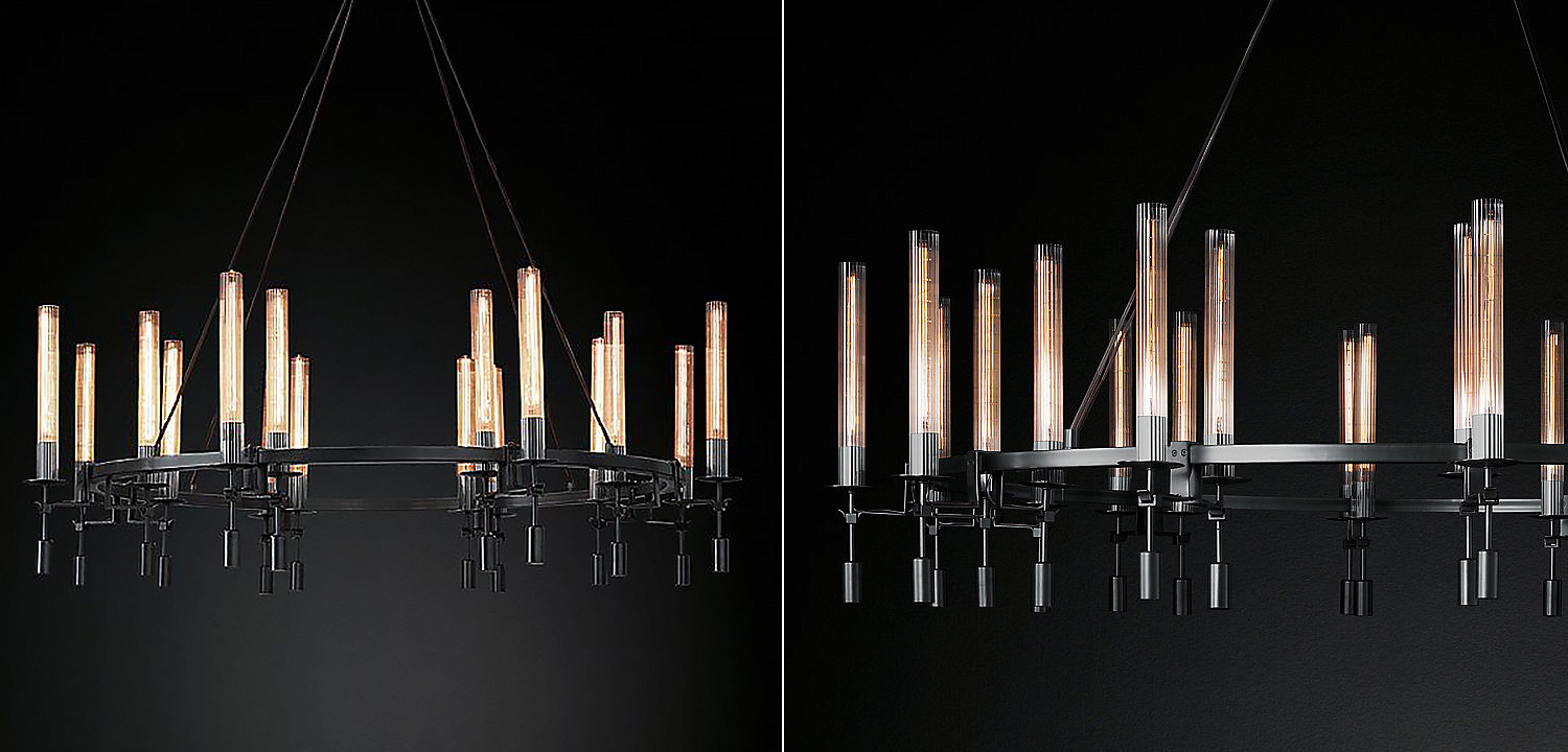 Люстра Restoration Hardware Fontanelle Chandelier black Люстра Restoration Hardware Fontanelle Chandelier black - Loft-Concept в Рязани