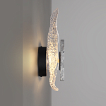 Бра с волнообразным стеклянным плафоном и вставкой из мрамора Liquid Stone варинант исполнения - 2 | Loft Concept в Рязани