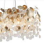 Люстра с декоративными подвесками из прозрачного стекла в форме монеток FAIRYTREE Light варинант исполнения - 5 | Loft Concept в Рязани