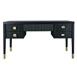 Письменный стол с 4-мя ящиками Elsa Dreams Black  варинант исполнения - 5 | Loft Concept в Рязани