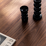 Кофейный стол овальный из дерева с 2-мя ящиками Coffee Walnut Table варинант исполнения - 6 | Loft Concept в Рязани