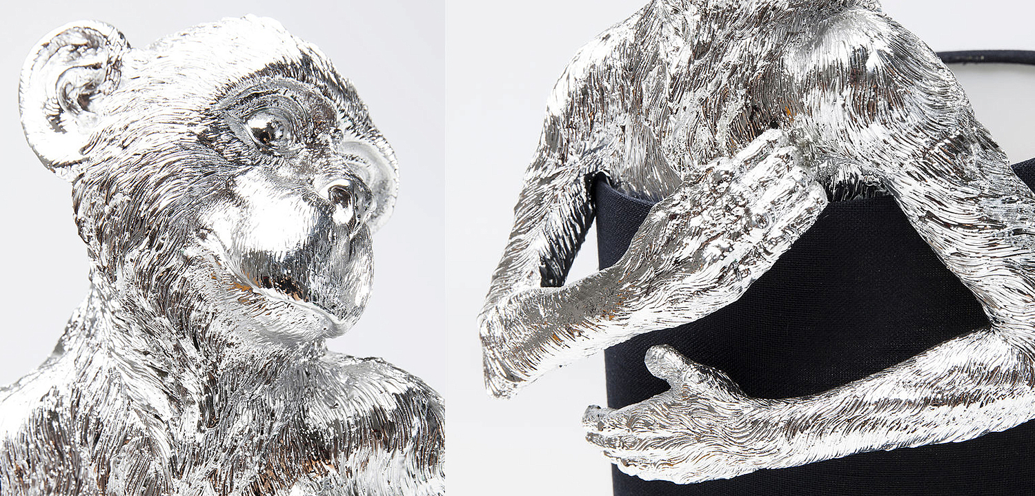 Настольная лампа Silver Monkey Hugging Lampshade - Loft-Concept в Рязани