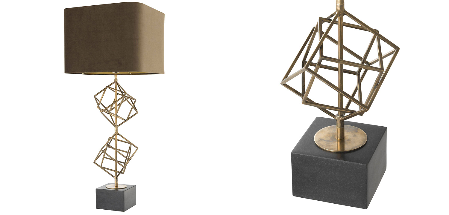 Настольная лампа Eichholtz Table Lamp Matrix brass Настольная лампа Eichholtz Table Lamp Matrix brass - Loft-Concept в Рязани