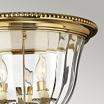 Потолочный светильник цвета латунь с прозрачным плафоном в форме чаши Hinkley варинант исполнения - 11 | Loft Concept в Рязани