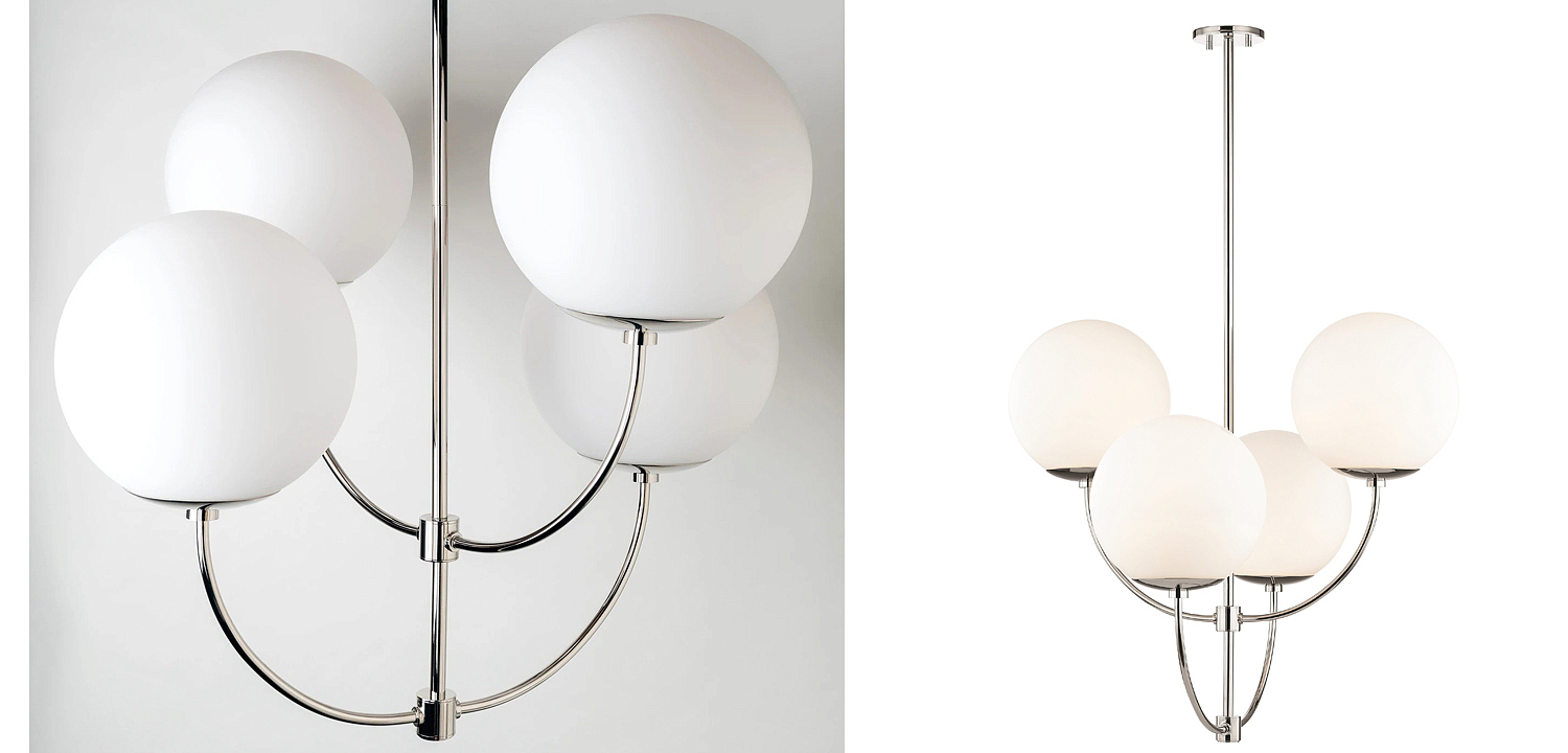 Люстра Breasal White Matte Balls Chandelier Chrome Люстра Breasal White Matte Balls Chandelier Chrome - Loft-Concept в Рязани