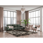 Люстра многоярусная с переплетенными металлическими элементами черного и золотого цвета и прозрачными хрустальными подвесками Empire Chandelier Crystal варинант исполнения - 12 | Loft Concept в Рязани