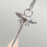 Люстра цвета никель с прозрачными стеклянными подвесками в форме капель Elstead Lighting варинант исполнения - 9 | Loft Concept в Рязани