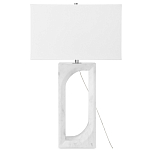 Настольная лампа на прямоугольном корпусе с тканевым абажуром One Piece Support варинант исполнения - 4 | Loft Concept в Рязани