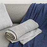 Плед из хлопка серого цвета Waffle Comfort варинант исполнения - 5 | Loft Concept в Рязани