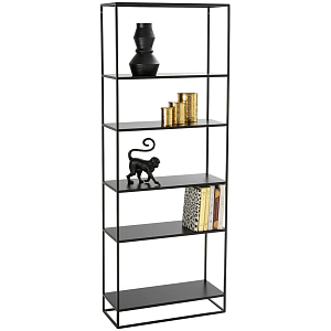 Металлический стеллаж Menzie Black Wide Metal Rack