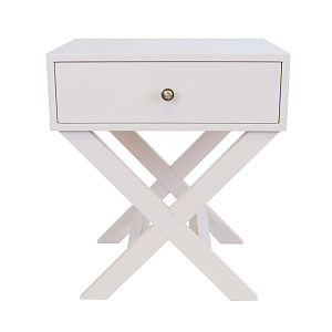 Тумба с одним ящиком цвет белый Gloria