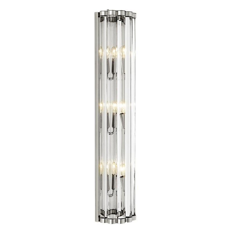 Бра Eichholtz Wall Lamp Amalfi Никель Прозрачное Стекло Бра Eichholtz Wall Lamp Amalfi Никель Прозрачное Стекло в Рязани | Loft Concept