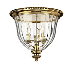 Потолочный светильник цвета латунь с прозрачным плафоном в форме чаши Hinkley варинант исполнения - 8 | Loft Concept в Рязани