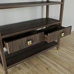 Стеллаж с двумя ящиками Elsa Dreams Walnut варинант исполнения - 3 | Loft Concept в Рязани