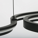 Люстра подвесная светодиодная в виде волнообразной ленты Ribbon Vortex варинант исполнения - 8 | Loft Concept в Рязани