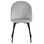 Мягкий стул в сером велюре Miruna Chair варинант исполнения - 2 | Loft Concept в Рязани