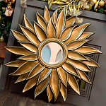 Зеркало-солнце с золотыми с лучами Rays of Peace варинант исполнения - 3 | Loft Concept в Рязани