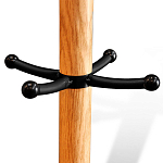 Вешалка с круглым основанием и черными металлическими крючками Industrial Metal Rust варинант исполнения - 2 | Loft Concept в Рязани