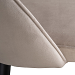 Стул велюровый серо-бежевый Schelde Gray Beige варинант исполнения - 4 | Loft Concept в Рязани