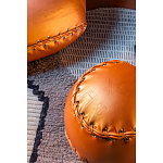 Дизайнерский кожаный пуф в виде бейсбольного мяча Poltronova Joe Ball Pouf варинант исполнения - 6 | Loft Concept в Рязани