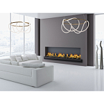 Люстра подвесная круглая золотого цвета с белыми изогнутыми световыми линиями Luke Lampco Tracer Lamp варинант исполнения - 12 | Loft Concept в Рязани