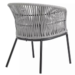 Кресло с декоративным плетением на спинке и подлокотниках Armchair Weaving варинант исполнения - 3 | Loft Concept в Рязани