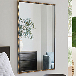 Зеркало прямоугольное в фактурной золотой раме Reflective Fabric варинант исполнения - 6 | Loft Concept в Рязани