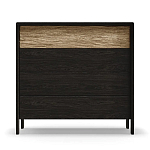 Комод 4 ящика с подсветкой на рельефном фасаде Warm Industrial варинант исполнения - 1 | Loft Concept в Рязани