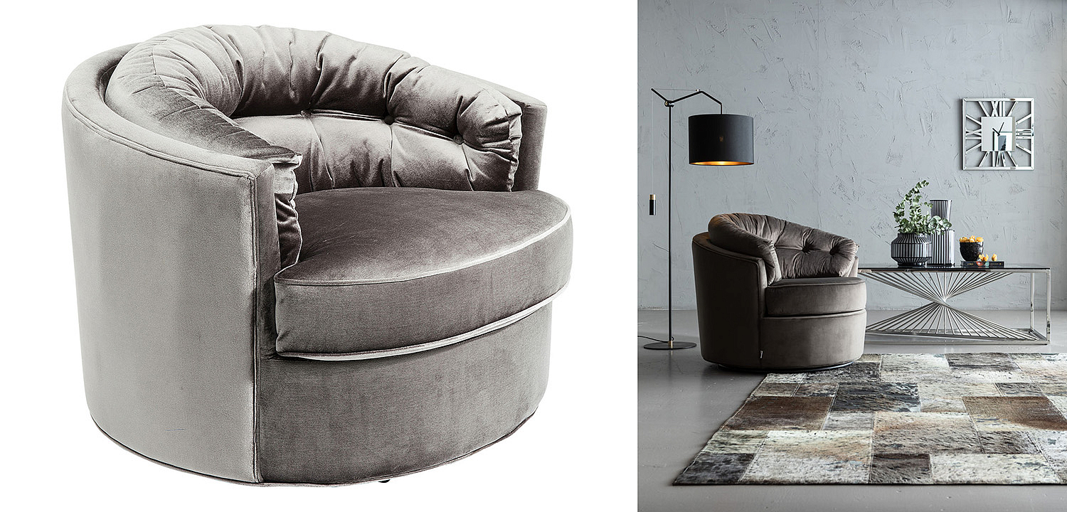 Кресло вращающееся Gray Delilah Кресло вращающееся Gray Delilah - Loft-Concept в Рязани
