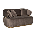 Диван двухместный коричневый Clarisse варинант исполнения - 1 | Loft Concept в Рязани
