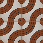 Дизайнерская плитка с узором Дорожки 2 варинант исполнения - 1 | Loft Concept в Рязани