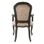 Полукресло с мягкой обивкой из льна на 4-х ножках из массива березы Gladys Armchair варинант исполнения - 2 | Loft Concept в Рязани