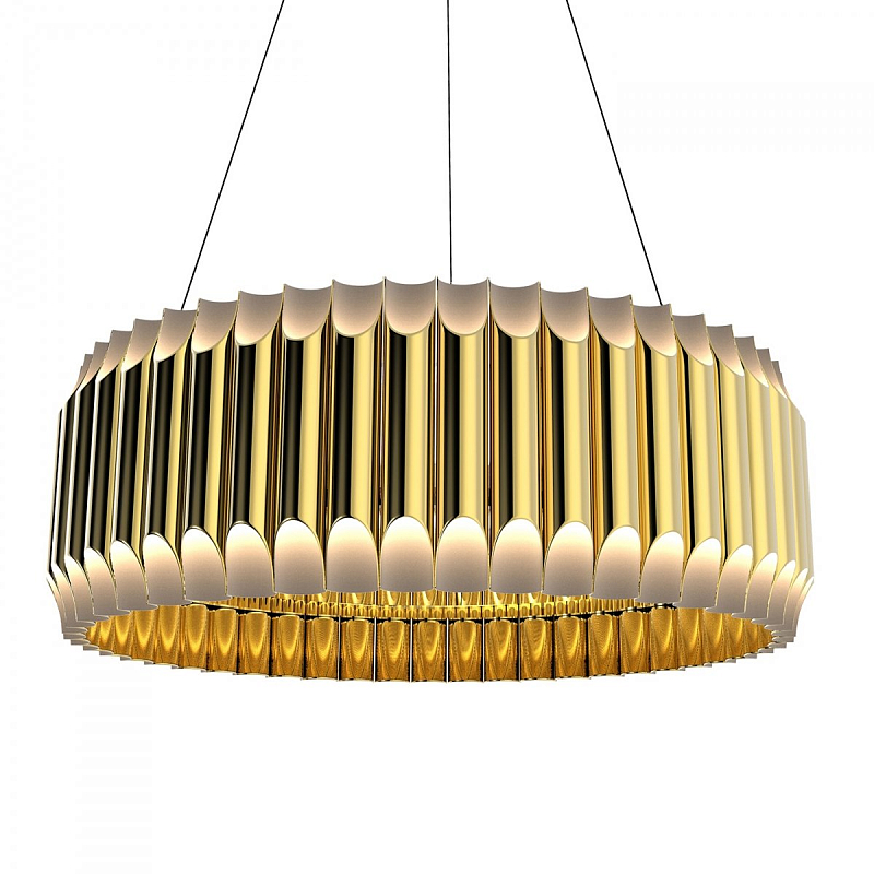 Люстра GALLIANO ROUND SUSPENSION LIGHT by DELIGHTFULL Gold Золотой Белый Люстра GALLIANO ROUND SUSPENSION LIGHT by DELIGHTFULL Gold Золотой Белый в Рязани | Loft Concept