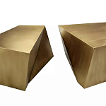 Комплект из 2-х дизайнерский журнальных столов геометрической формы Ribefyk варинант исполнения - 1 | Loft Concept в Рязани