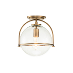 Потолочный светильник с прозрачным стеклянным шаром с эффектом пузырьков Hinkley варинант исполнения - 13 | Loft Concept в Рязани