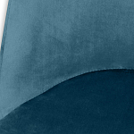 Барный стул вращающийся со спинкой Синий Велюр Vendramin Chair варинант исполнения - 4 | Loft Concept в Рязани