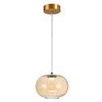 Подвесной светильник с янтарным рифленым стеклянным плафоном Ferm Living варинант исполнения - 1 | Loft Concept в Рязани