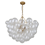 Люстра подвесная с рифлёными стеклянными шарами в форме воздушного облака Berries Chandelier варинант исполнения - 1 | Loft Concept в Рязани